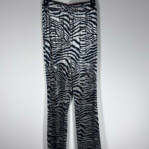 SHEIN Black and White Animal Print Pants Size S